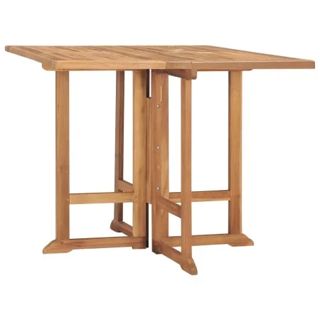 Folding garden dining table teak wood 90x90x75 cm by , Garden tables - Ref: Foro24-315448, Price: 181,67 €, Discount: %