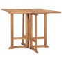 Mesa de comedor plegable para jardín madera de teca 90x90x75 cm de , Mesas de jardín - Ref: Foro24-315448, Precio: 184,79 €