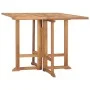 Mesa de comedor plegable para jardín madera de teca 90x90x75 cm de , Mesas de jardín - Ref: Foro24-315448, Precio: 182,19 €, ...