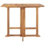 Folding garden dining table teak wood 90x90x75 cm by , Garden tables - Ref: Foro24-315448, Price: 184,89 €, Discount: %