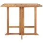 Folding garden dining table teak wood 90x90x75 cm by , Garden tables - Ref: Foro24-315448, Price: 181,67 €, Discount: %
