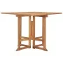 Folding garden dining table teak wood 90x90x75 cm by , Garden tables - Ref: Foro24-315448, Price: 181,67 €, Discount: %