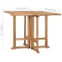 Folding garden dining table teak wood 90x90x75 cm by , Garden tables - Ref: Foro24-315448, Price: 181,67 €, Discount: %