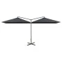 Doppelter Garten-Sonnenschirm mit anthrazitfarbenem Stahlmast 600x300cm. von , Sonnenschirme - Ref: Foro24-312556, Preis: 155...