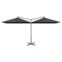 Sombrilla doble de jardín con palo de acero antracita 600x300cm by , Umbrellas - Ref: Foro24-312556, Price: 186,78 €, Discoun...