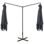 Sombrilla doble de jardín con palo de acero antracita 600x300cm by , Umbrellas - Ref: Foro24-312556, Price: 186,78 €, Discoun...