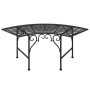 Schwarze Gartenbank aus Stahl, 113 cm von , Gartenbänke - Ref: Foro24-318826, Preis: 110,21 €, Rabatt: %