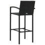 Set de muebles de bar de jardín 3 piezas ratán sintético negro de , Conjuntos de jardín - Ref: Foro24-3064769, Precio: 271,25...