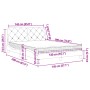 Bett mit dunkelgrüner Samtmatratze 140x190 cm von , Betten und Lattenroste - Ref: Foro24-3208655, Preis: 401,77 €, Rabatt: %