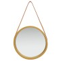 Wall mirror with golden strap 40 cm by vidaXL, Mirrors - Ref: Foro24-320361, Price: 34,15 €, Discount: %