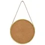 Espejo de pared con correa dorado 40 cm de vidaXL, Espejos - Ref: Foro24-320361, Precio: 31,31 €, Descuento: %