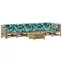 Juego de muebles jardín 7 pzas y cojines madera pino impregnada by , Garden sets - Ref: Foro24-3250879, Price: 770,10 €, Disc...