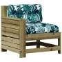 Juego de muebles jardín 7 pzas y cojines madera pino impregnada by , Garden sets - Ref: Foro24-3250879, Price: 770,10 €, Disc...