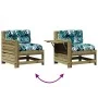 Gartenmöbel-Set 7-teilig und Kissen aus imprägniertem Kiefernholz. von , Gartensets - Ref: Foro24-3250879, Preis: 780,20 €, R...