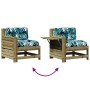 Juego de muebles jardín 7 pzas y cojines madera pino impregnada by , Garden sets - Ref: Foro24-3250879, Price: 779,88 €, Disc...