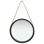 Wall mirror with black strap 40 cm by vidaXL, Mirrors - Ref: Foro24-320363, Price: 37,79 €, Discount: %