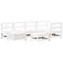 Juego de sofás de jardín 7 pzas madera maciza de pino blanco by , Garden sets - Ref: Foro24-3250909, Price: 477,08 €, Discoun...