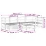 Gartensitzgruppe 7-teilig Massivholz Kiefer Weiß von , Gartensets - Ref: Foro24-3250909, Preis: 470,57 €, Rabatt: %