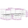 Juego de sofás de jardín 7 pzas madera maciza de pino blanco by , Garden sets - Ref: Foro24-3250909, Price: 477,08 €, Discoun...