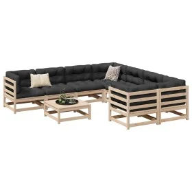 Gartensitzgruppe 9-teilig Massivholz Kiefer von , Gartensets - Ref: Foro24-3299365, Preis: 441,32 €, Rabatt: %