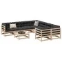 Gartensitzgruppe 9-teilig Massivholz Kiefer von , Gartensets - Ref: Foro24-3299365, Preis: 441,32 €, Rabatt: %