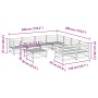 Juego de sofás de jardín 9 pzas madera maciza de pino by , Garden sets - Ref: Foro24-3299365, Price: 459,81 €, Discount: %