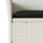 Set comedor jardín 3 pzas cojines ratán sintético vidrio blanco by , Garden sets - Ref: Foro24-3278579, Price: 225,58 €, Disc...