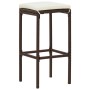 Mesa y taburetes de jardín 5 pzas madera acacia ratán PE marrón by , Garden sets - Ref: Foro24-3295269, Price: 240,87 €, Disc...