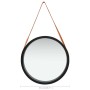 Wall mirror with black strap 50 cm by vidaXL, Mirrors - Ref: Foro24-320367, Price: 63,63 €, Discount: %