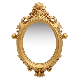 Golden castle style wall mirror 56x76 cm by vidaXL, Mirrors - Ref: Foro24-320357, Price: 63,03 €, Discount: %