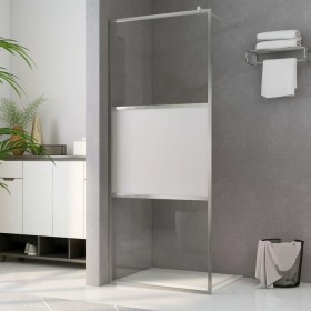 Mampara ducha accesible vidrio ESG medio esmerilado 100x195 cm