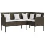 Set de sofás forma de L 5 pzas cojines ratán sintético marrón by , Garden sets - Ref: Foro24-318580, Price: 323,40 €, Discoun...