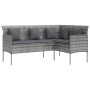 L-förmiges Sofaset, 5-teilig, mit grauen Kissen aus synthetischem Rattan. von , Gartensets - Ref: Foro24-318582, Preis: 361,6...