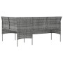 L-förmiges Sofaset, 5-teilig, mit grauen Kissen aus synthetischem Rattan. von , Gartensets - Ref: Foro24-318582, Preis: 361,6...
