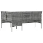 Set de sofás en forma de L 5 pzas cojines ratán sintético gris by , Garden sets - Ref: Foro24-318582, Price: 345,23 €, Discou...