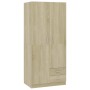 Sonoma Schrank aus Eichenholz 80x52x180 cm von , Kleiderschränke - Ref: Foro24-800642, Preis: 275,11 €, Rabatt: %