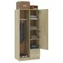 Engineered wood wardrobe in Sonoma oak, 80x52x180 cm by , Wardrobes - Ref: Foro24-800642, Price: 275,11 €, Discount: %