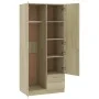 Engineered wood wardrobe in Sonoma oak, 80x52x180 cm by , Wardrobes - Ref: Foro24-800642, Price: 275,11 €, Discount: %