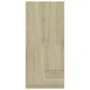Engineered wood wardrobe in Sonoma oak, 80x52x180 cm by , Wardrobes - Ref: Foro24-800642, Price: 275,11 €, Discount: %