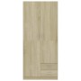Sonoma Schrank aus Eichenholz 80x52x180 cm von , Kleiderschränke - Ref: Foro24-800642, Preis: 275,11 €, Rabatt: %