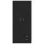 Schwarzer Sperrholzschrank 80x52x180 cm von , Kleiderschränke - Ref: Foro24-800640, Preis: 294,03 €, Rabatt: %
