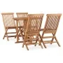 Set de comedor de jardín plegable 5 pzas madera maciza de teca de , Conjuntos de jardín - Ref: Foro24-3059977, Precio: 379,83...