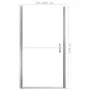 Duschtür aus mattiertem Hartglas, 100 x 178 cm von vidaXL, Duschtüren - Ref: Foro24-146660, Preis: 201,53 €, Rabatt: %