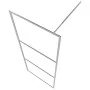 Accessible shower screen with medium frosted ESG glass 80x195cm by vidaXL, Shower walls and screens - Ref: Foro24-146640, Pri...