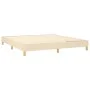 Box spring bed with cream fabric mattress 160x200 cm by , Beds and slatted bases - Ref: Foro24-3140790, Price: 484,23 €, Disc...