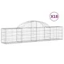 Cestas de gaviones 18 uds forma de arco hierro 200x30x40/60 cm de , Maceteros y jardineras - Ref: Foro24-3146061, Precio: 784...