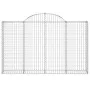 Gabion baskets 25 units, arched shape, iron, 200x30x120/140cm. by , Pots and planters - Ref: Foro24-3146147, Price: 2,00 €, D...
