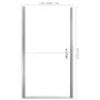 Puerta de ducha de vidrio templado 100x178 cm de vidaXL, Puertas de ducha - Ref: Foro24-146657, Precio: 180,18 €, Descuento: %