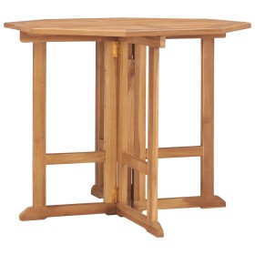 Mesa de comedor plegable para jardín madera de teca 90x90x75 cm de , Mesas de jardín - Ref: Foro24-315447, Precio: 207,90 €, ...