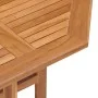 Folding teak wood dining table for garden 90x90x75 cm by , Garden tables - Ref: Foro24-315447, Price: 203,28 €, Discount: %